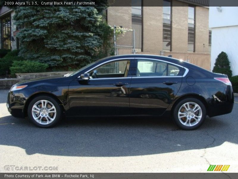 Crystal Black Pearl / Parchment 2009 Acura TL 3.5