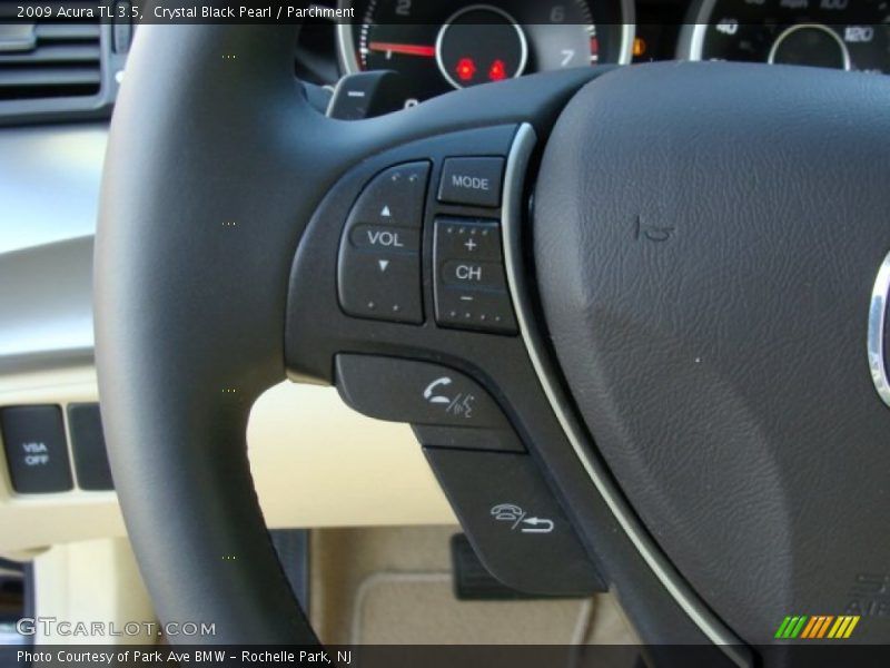 Crystal Black Pearl / Parchment 2009 Acura TL 3.5