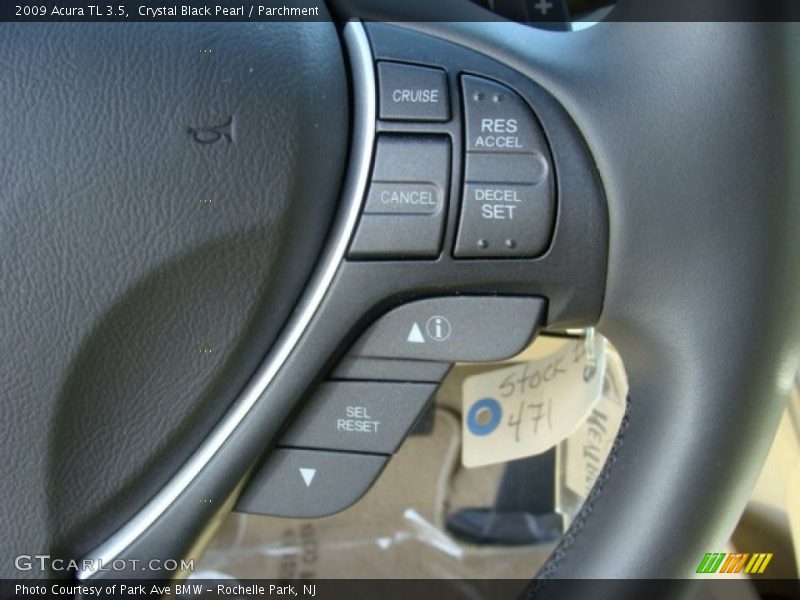 Crystal Black Pearl / Parchment 2009 Acura TL 3.5