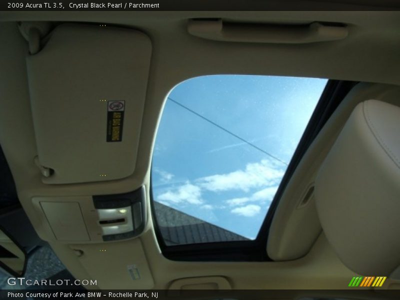 Crystal Black Pearl / Parchment 2009 Acura TL 3.5