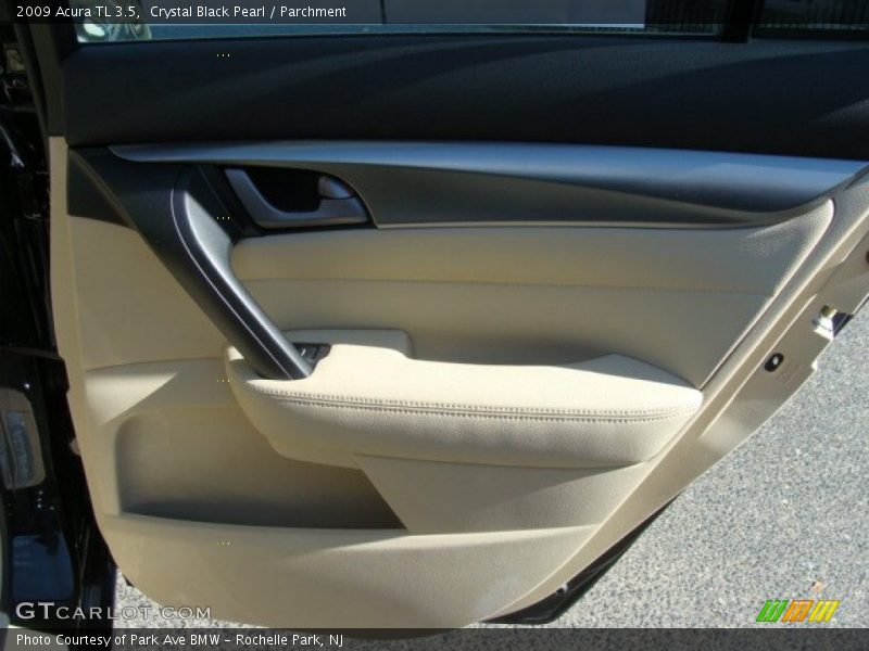 Crystal Black Pearl / Parchment 2009 Acura TL 3.5