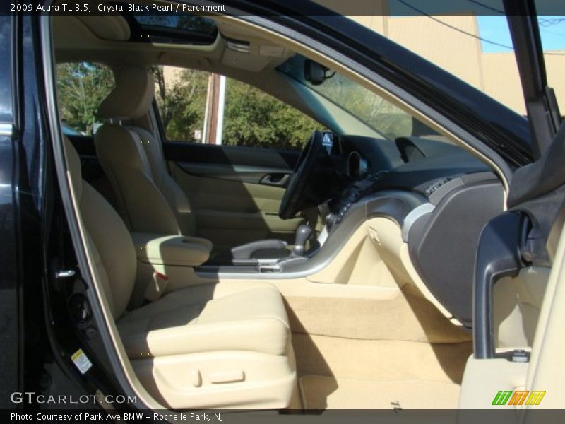 Crystal Black Pearl / Parchment 2009 Acura TL 3.5