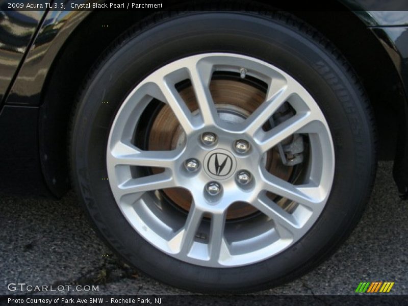Crystal Black Pearl / Parchment 2009 Acura TL 3.5