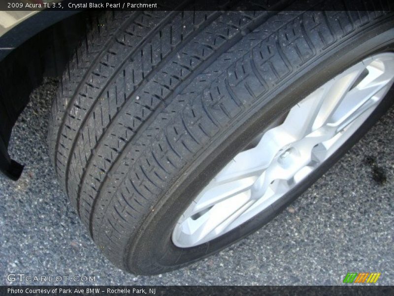 Crystal Black Pearl / Parchment 2009 Acura TL 3.5