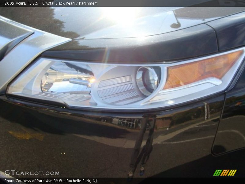 Crystal Black Pearl / Parchment 2009 Acura TL 3.5