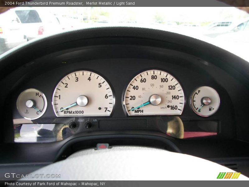 Merlot Metallic / Light Sand 2004 Ford Thunderbird Premium Roadster
