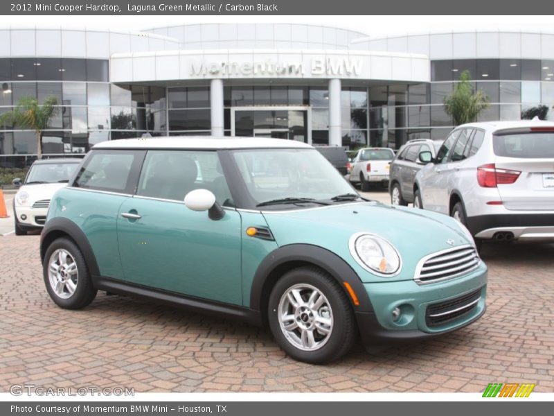 Laguna Green Metallic / Carbon Black 2012 Mini Cooper Hardtop