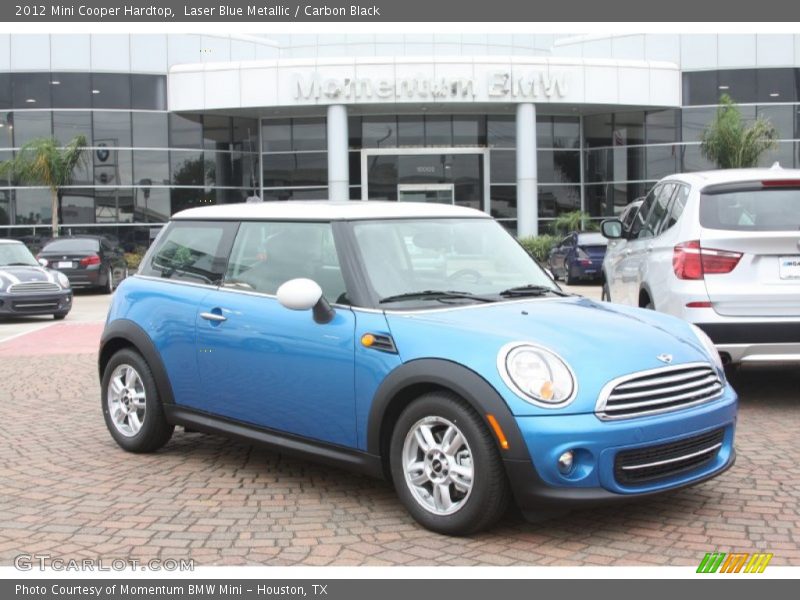 Laser Blue Metallic / Carbon Black 2012 Mini Cooper Hardtop