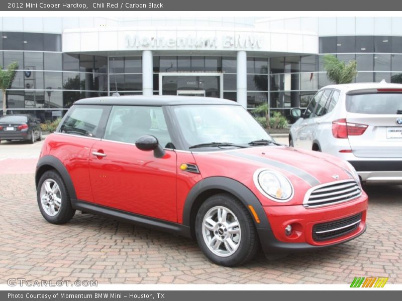 Chili Red / Carbon Black 2012 Mini Cooper Hardtop