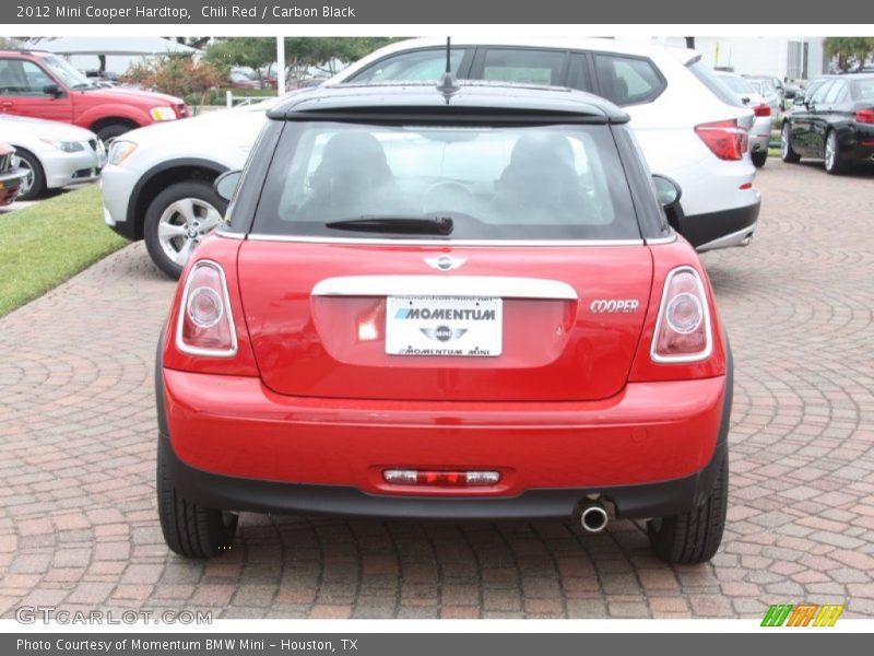 Chili Red / Carbon Black 2012 Mini Cooper Hardtop