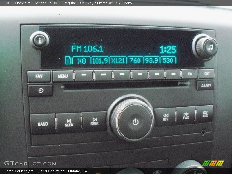 Audio System of 2012 Silverado 1500 LT Regular Cab 4x4