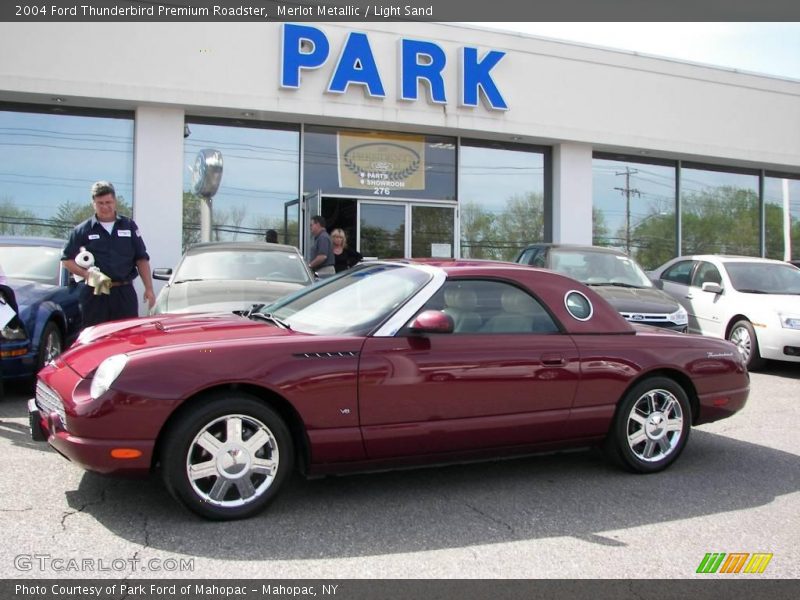 Merlot Metallic / Light Sand 2004 Ford Thunderbird Premium Roadster
