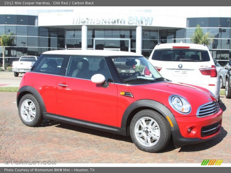 Chili Red / Carbon Black 2012 Mini Cooper Hardtop