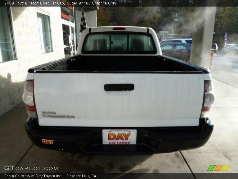 Super White / Graphite Gray 2009 Toyota Tacoma Regular Cab