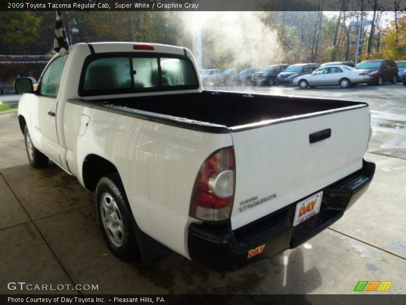 Super White / Graphite Gray 2009 Toyota Tacoma Regular Cab