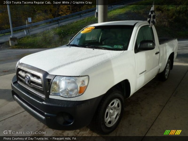 Super White / Graphite Gray 2009 Toyota Tacoma Regular Cab