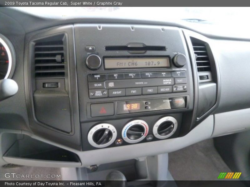 Super White / Graphite Gray 2009 Toyota Tacoma Regular Cab