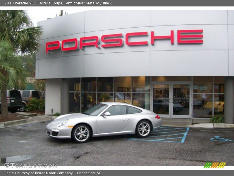 Arctic Silver Metallic / Black 2010 Porsche 911 Carrera Coupe