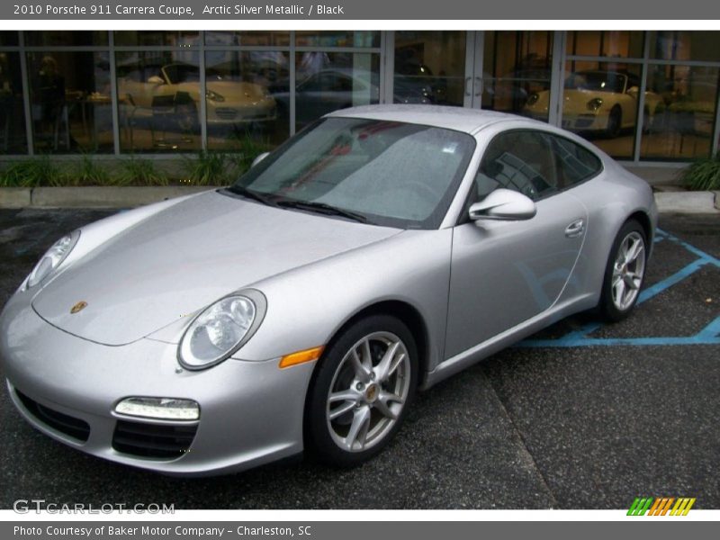 Arctic Silver Metallic / Black 2010 Porsche 911 Carrera Coupe