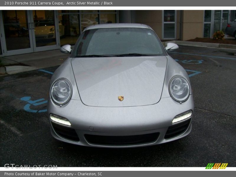 Arctic Silver Metallic / Black 2010 Porsche 911 Carrera Coupe