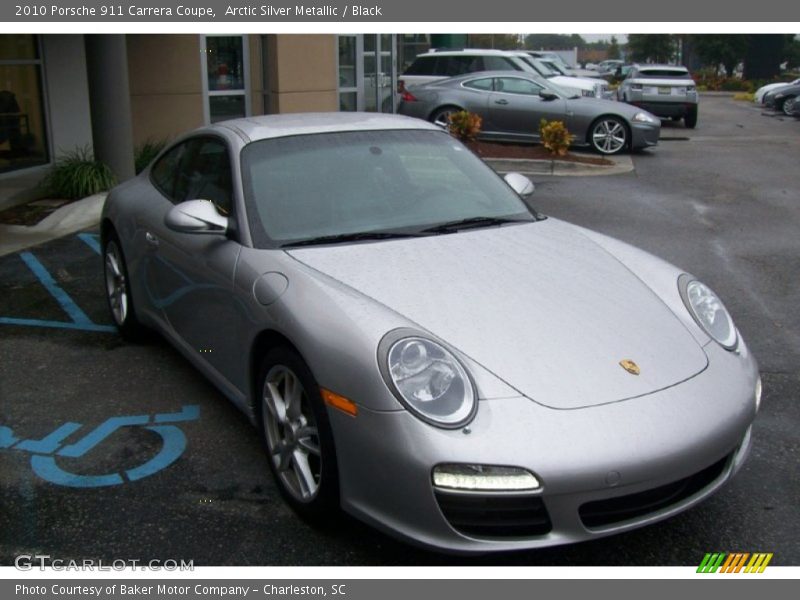 Arctic Silver Metallic / Black 2010 Porsche 911 Carrera Coupe