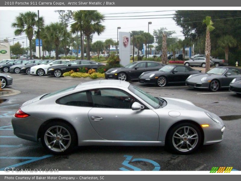 Arctic Silver Metallic / Black 2010 Porsche 911 Carrera Coupe