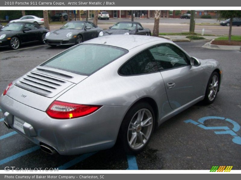 Arctic Silver Metallic / Black 2010 Porsche 911 Carrera Coupe