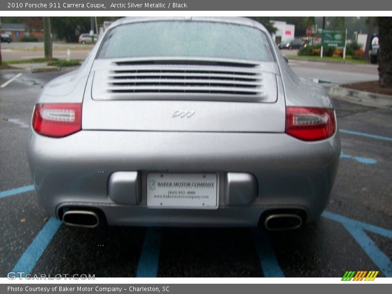 Arctic Silver Metallic / Black 2010 Porsche 911 Carrera Coupe