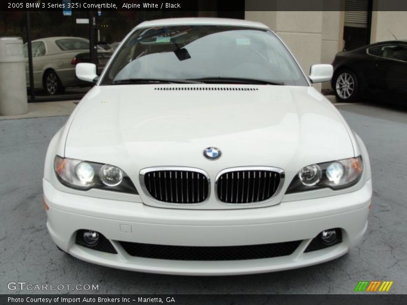 Alpine White / Black 2005 BMW 3 Series 325i Convertible