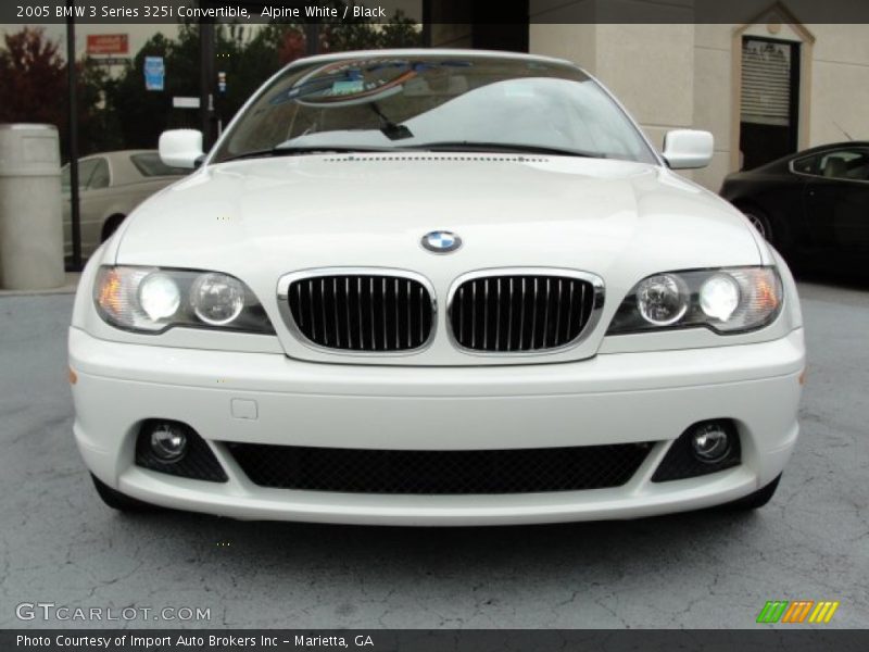 Alpine White / Black 2005 BMW 3 Series 325i Convertible