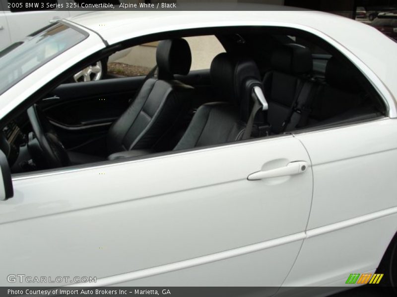 Alpine White / Black 2005 BMW 3 Series 325i Convertible