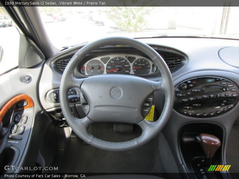 Vibrant White / Prairie Tan 1999 Mercury Sable LS Sedan