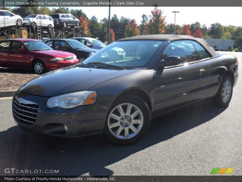 Graphite Metallic / Dark Slate Gray 2004 Chrysler Sebring Touring Convertible