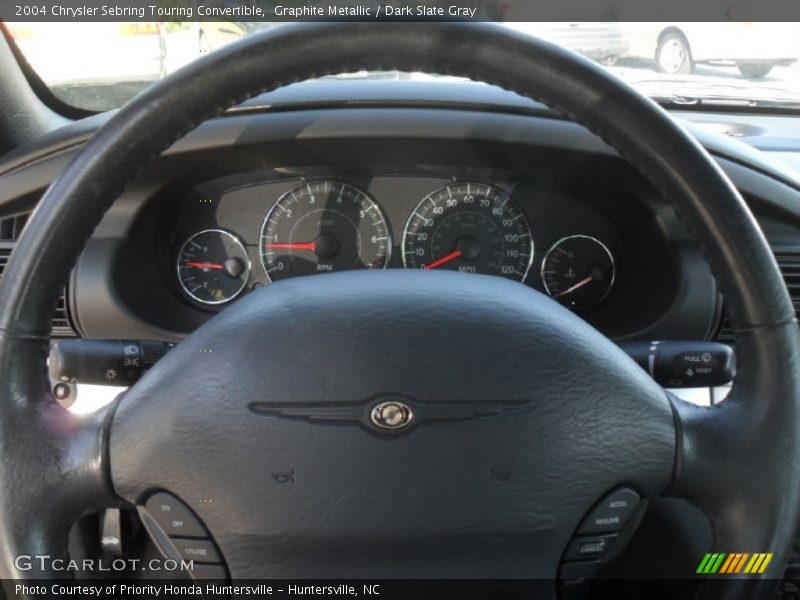 Graphite Metallic / Dark Slate Gray 2004 Chrysler Sebring Touring Convertible