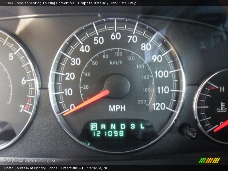 Graphite Metallic / Dark Slate Gray 2004 Chrysler Sebring Touring Convertible