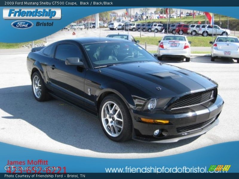 Black / Black/Black 2009 Ford Mustang Shelby GT500 Coupe