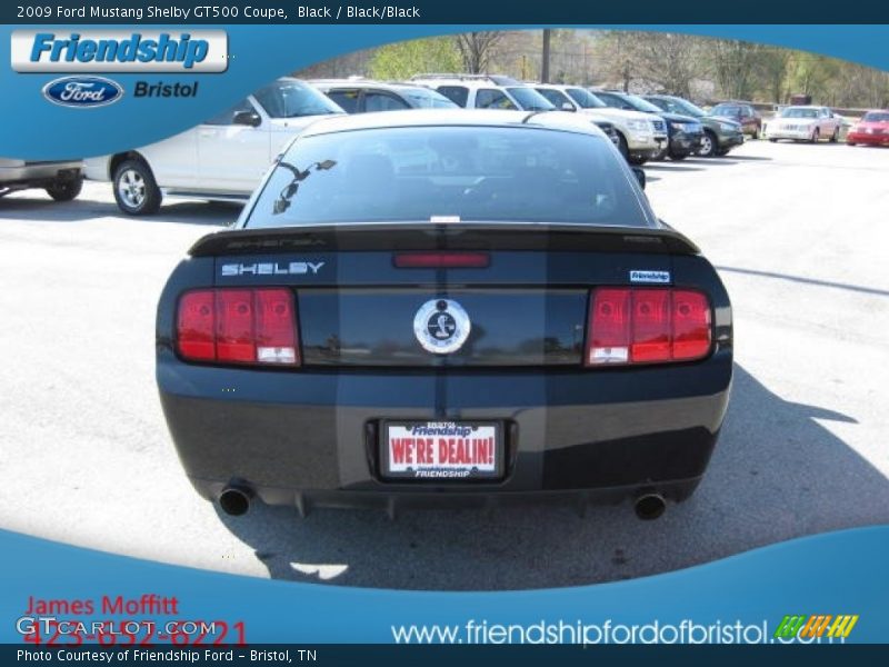 Black / Black/Black 2009 Ford Mustang Shelby GT500 Coupe