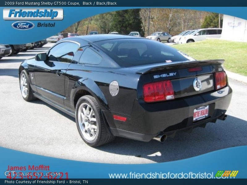 Black / Black/Black 2009 Ford Mustang Shelby GT500 Coupe