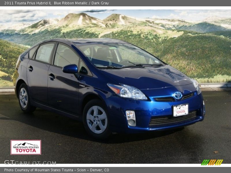 Blue Ribbon Metallic / Dark Gray 2011 Toyota Prius Hybrid II