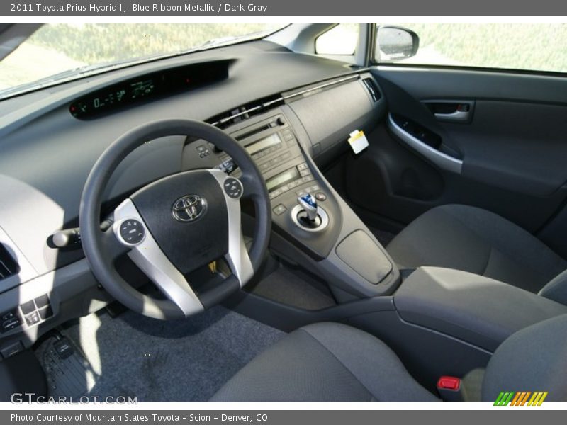 Blue Ribbon Metallic / Dark Gray 2011 Toyota Prius Hybrid II