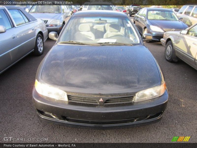 Black / Black 2000 Mitsubishi Mirage DE Sedan