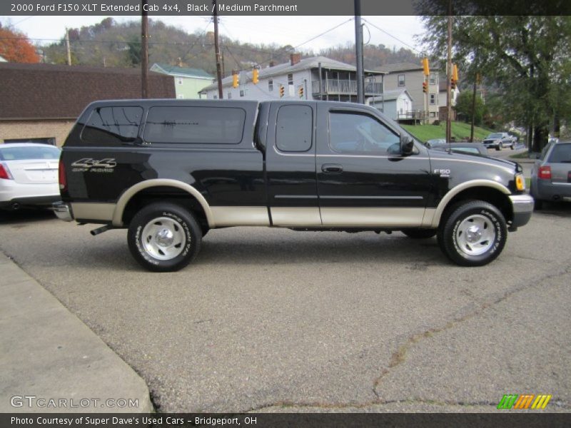 Black / Medium Parchment 2000 Ford F150 XLT Extended Cab 4x4