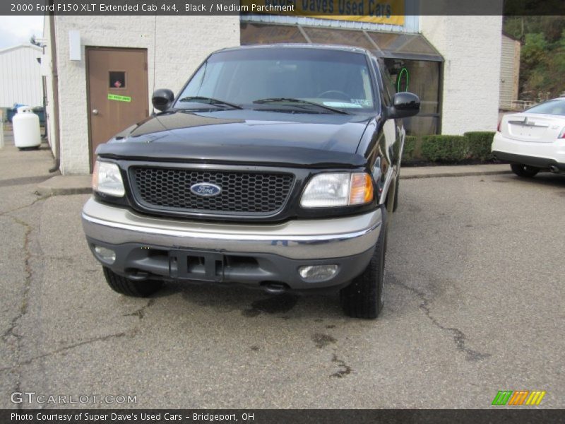 Black / Medium Parchment 2000 Ford F150 XLT Extended Cab 4x4