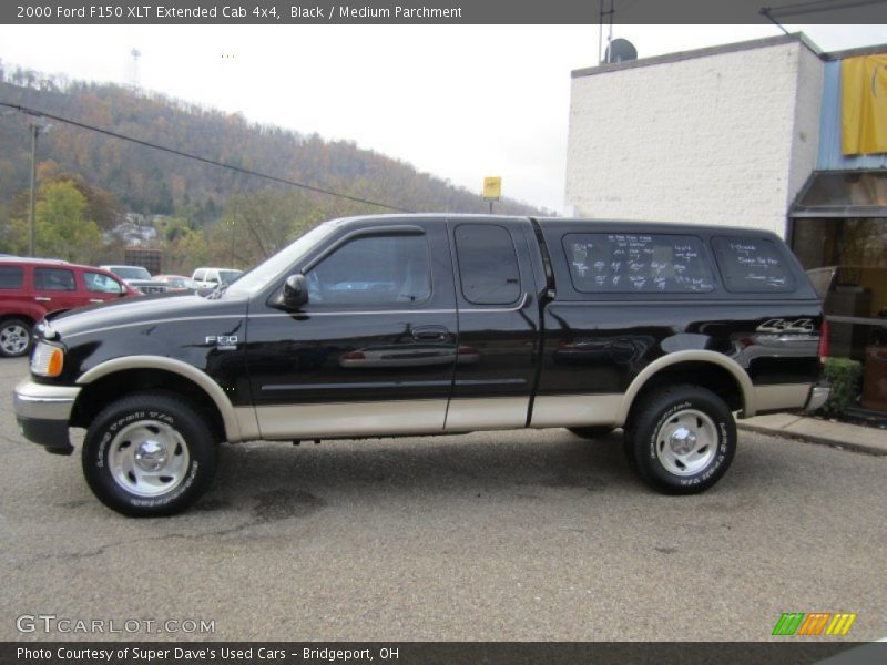 Black / Medium Parchment 2000 Ford F150 XLT Extended Cab 4x4