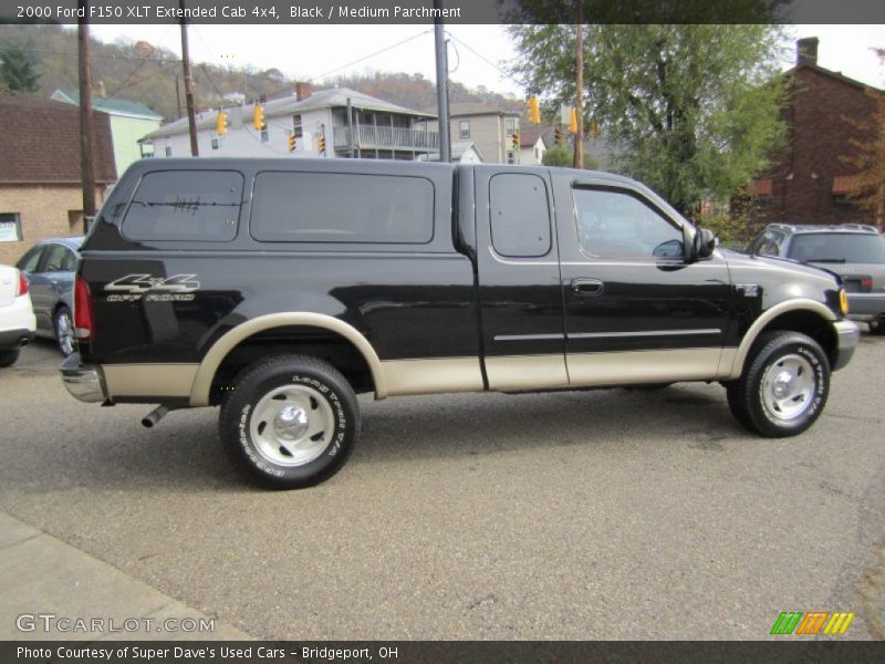 Black / Medium Parchment 2000 Ford F150 XLT Extended Cab 4x4
