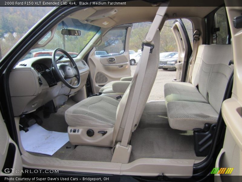 Black / Medium Parchment 2000 Ford F150 XLT Extended Cab 4x4
