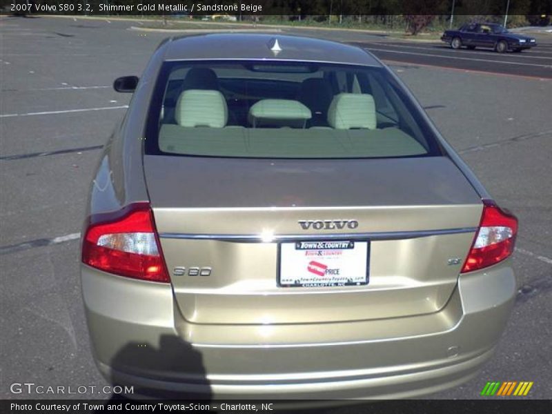 Shimmer Gold Metallic / Sandstone Beige 2007 Volvo S80 3.2