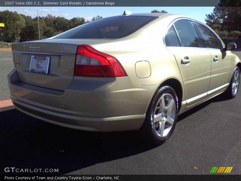 Shimmer Gold Metallic / Sandstone Beige 2007 Volvo S80 3.2