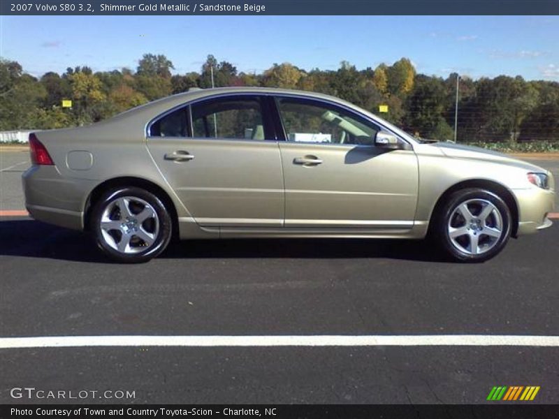 Shimmer Gold Metallic / Sandstone Beige 2007 Volvo S80 3.2
