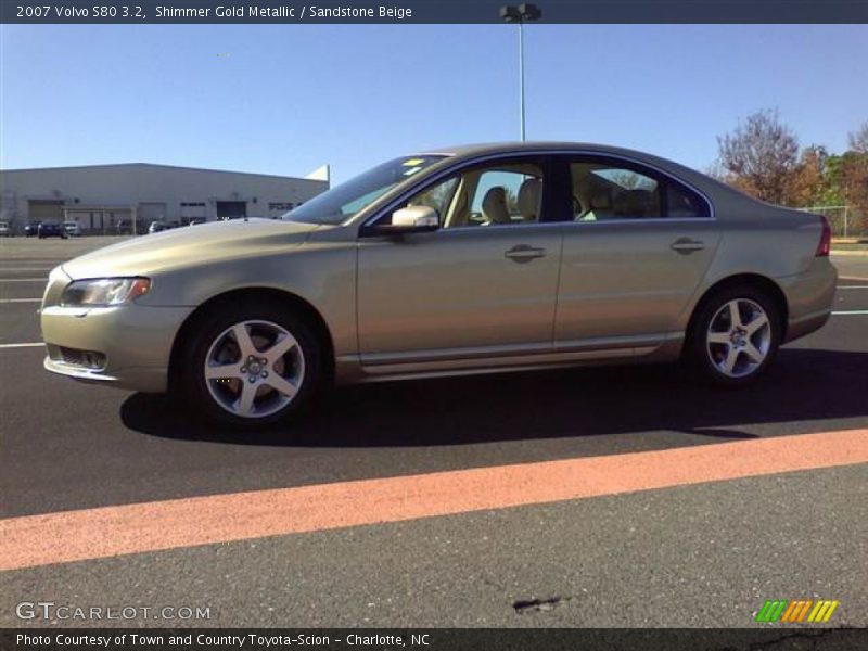 Shimmer Gold Metallic / Sandstone Beige 2007 Volvo S80 3.2